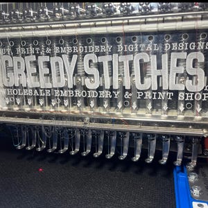 Clear Custom Oiler Plate for 15 Needle Embroidery Machines | Bai Oiler Plate | SmartStitch Oiler Plate | HoliAuma Oiler Plate | Oiler Plate