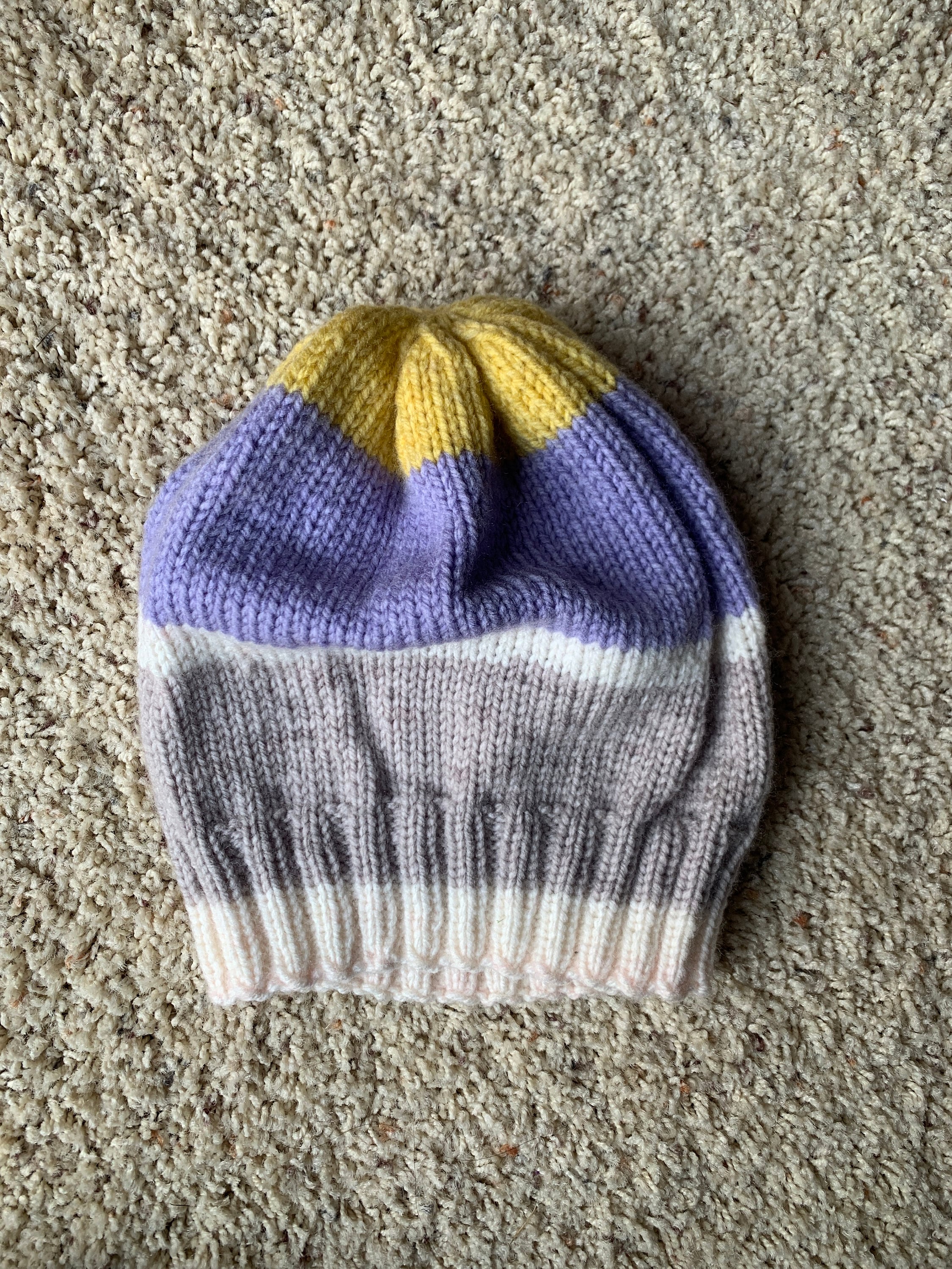 One of a Kind, Hand Made, Knitted Colorful Hat - Etsy display picture 1