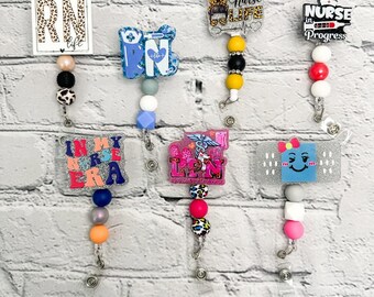 Nurse | Medical Staff | Beaded Badge Reel | Nursing Badge Reel | RN | LPN | Nurse Era | Nurse Life | Nursing Student