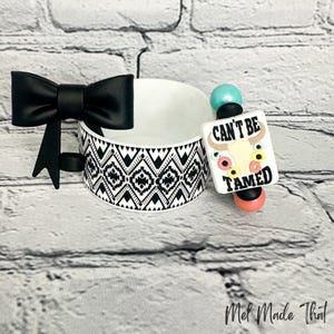 Can&#39;t Be Tamed | Western Tumbler Accessories | Silicone Boot | Cup Charm | Straw Topper