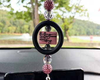 CAR CHARM | Motivational | Positive Affirmation | Just a Chapter {for Rearview Mirror}