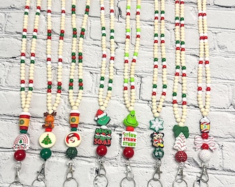 Christmas Holiday | Beaded Lanyards | Teachers | Counselors | Social Workers | Librarians | School Office Staff