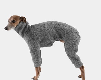 4-legged greyhound sweatshirt - Gray Bouclé