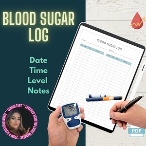 Diabetes Blood Sugar Log - Glucose Tracker Journal for Health Monitoring and Management