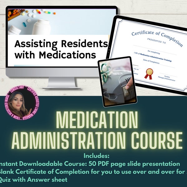 Medication Administration in Assisted Living Facilities Course | Med Aide | Unlicensed Personnel Training | For Healthcare Staff