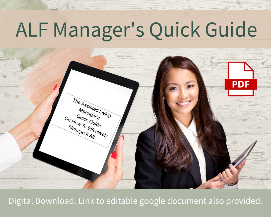 Assisted Living Manager's Quick Guide to Effectively Manage It All Etsy