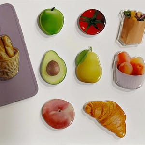 Cute Phone Grip Holder| Delicious Fruit & Bread Phone Grips | Universal Fit Phone Holders - Bring a Taste of Whimsy to Your Phone Today!