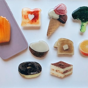 Food Phone Grip Holder| Cute Design Funny Phone Grip Universal Fit Holdable Grip Holder