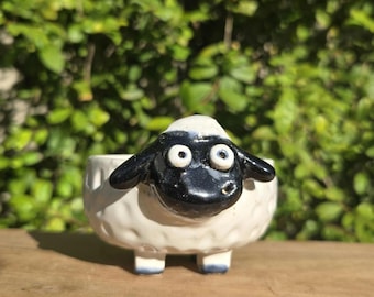Handmade Ceramic Sheep motherday gift Animal Lover Gift