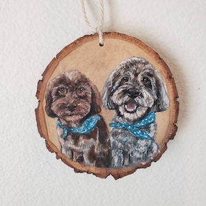 Custom Pet Portrait Ornament dog mom cat mom