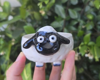 Handmade Ceramic Sheep motherday gift Animal Lover Gift