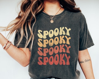 Spooky SVG |  Retro Halloween Svg | Spooky Season Svg | Spooky Png | Svg Files for Cricut | Halloween Svg | Sublimation Design 10 Pack