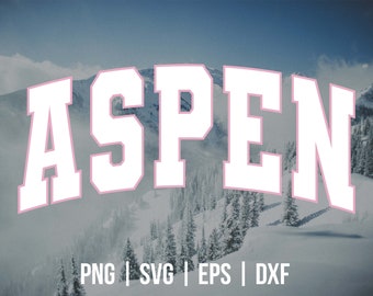 Aspen Colorado SVG, Colorado T Shirt, Mountains Vintage SVG,  Letterman Style Sweatshirt,  Ski Bum Vintage, Ski Sweatshirt PNG