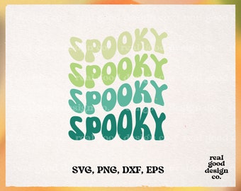 Spooky SVG | Spooky PNG | Halloween SVG | Stay Spooky Svg | Halloween Shirt Svg | Retro Spooky Svg | Svg for Cricut | Sublimation Design