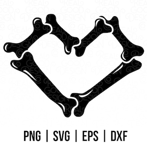 Ossos Coração SVG | Arte Digital de Inverno | amo-se camisa do coração | Coração dos namorados svg | Arquivo SVG de coração | Dia dos Namorados Minimalista
