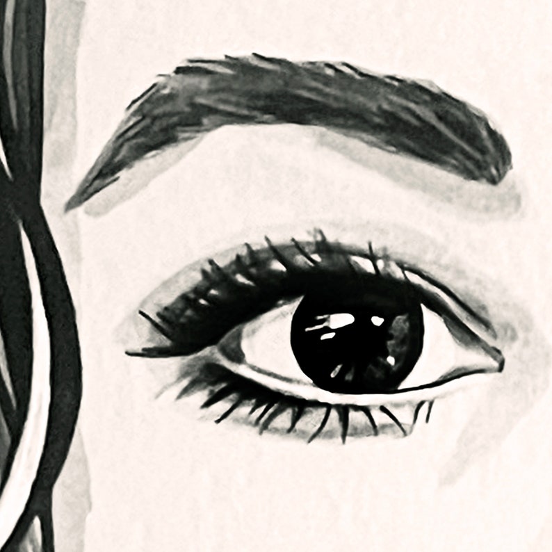 Handmålat porträtt från ditt foto, skannat och levererat digitalt till dig. Valfri storlek. bild 2