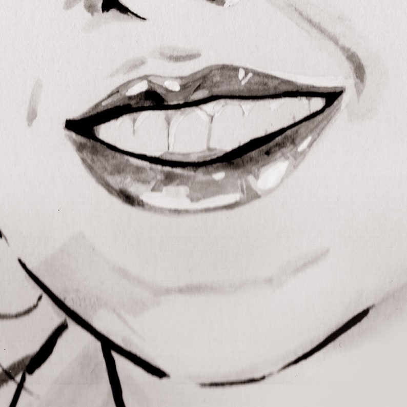 Handmålat porträtt från ditt foto, skannat och levererat digitalt till dig. Valfri storlek. bild 7