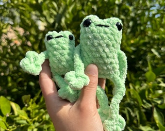 PATTERN PACK Crochet No Sew Leggy Froggys Two Bestselling No Sew Amigurumi Crochet Patterns Popular Baby and Small Leggy Froggy Plushie