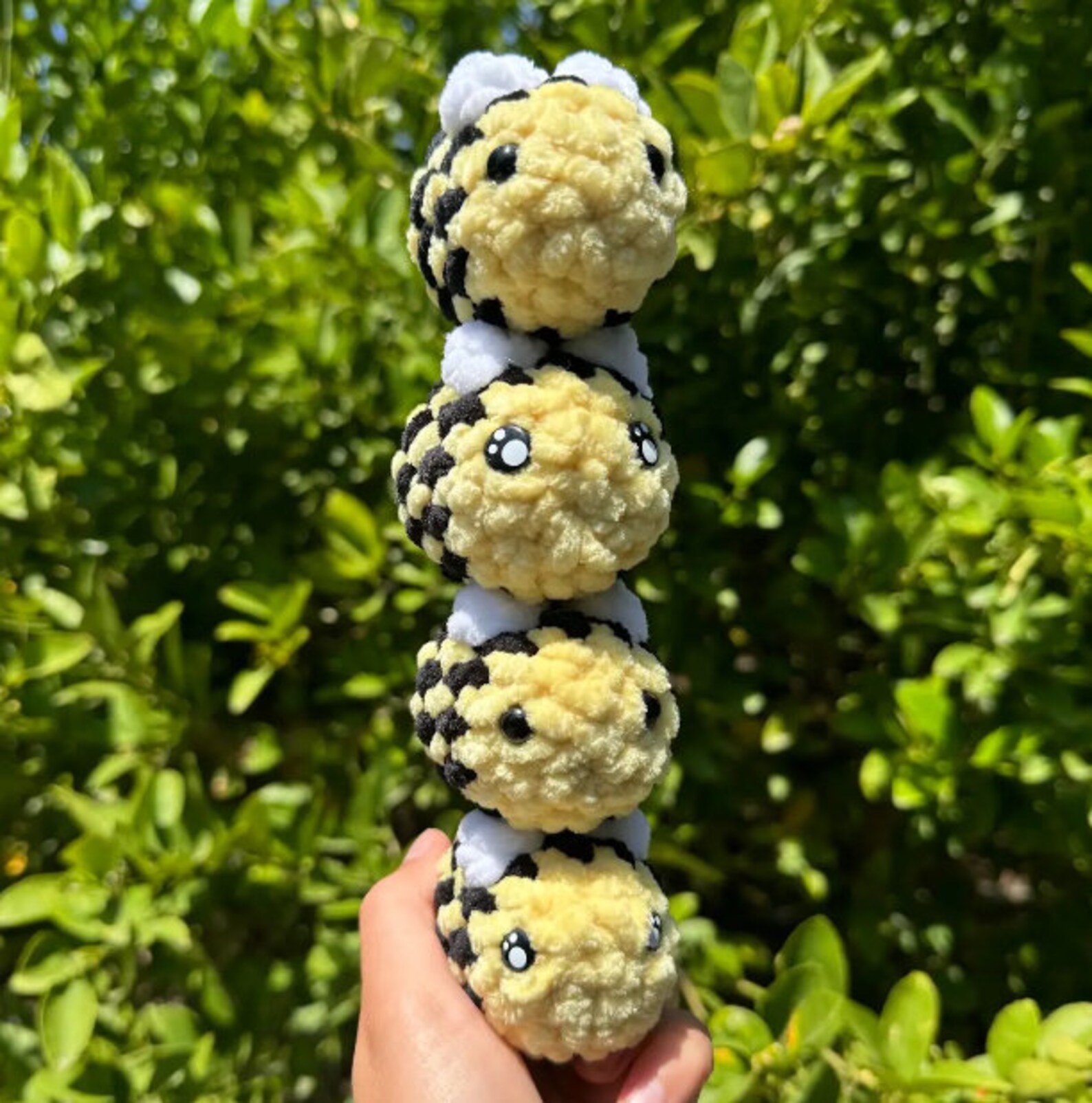 No-sew Mini Bobble Bee Crochet Pattern Digital PDF - Etsy