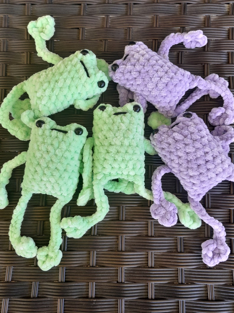 AMMO88 No Sew Leggy Frog Crochet Pattern Easy Amigurumi Plushie PDF Download - Etsy Indonesia image 8