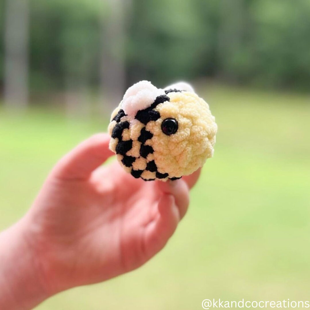 No-sew Mini Bobble Bee Crochet Pattern Digital PDF - Etsy