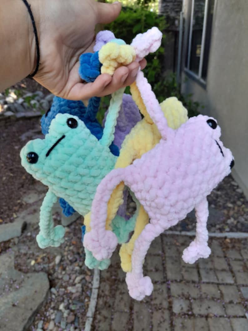 AMMO88 No Sew Leggy Frog Crochet Pattern Easy Amigurumi Plushie PDF Download - Etsy Indonesia image 7