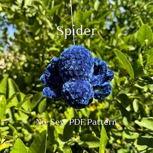 No Sew Spider Halloween Crochet Pattern Fast Easy Beginner No Bobble Stitch Amigurumi Plushie Digital Download With Video Tutorial Included