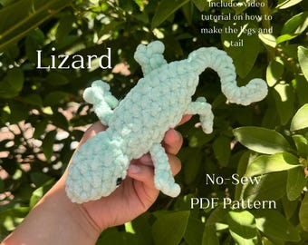 No Sew Lizard Crochet Pattern Beginner Friendly Digital PDF