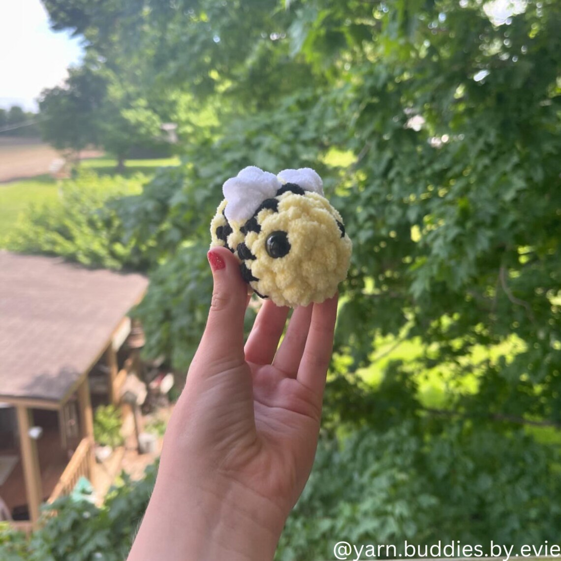 No-sew Mini Bobble Bee Crochet Pattern Digital PDF - Etsy Canada