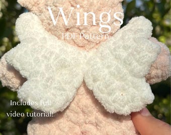 Crochet Wings Pattern Easy Customizable Angel Dragon Bird Wings With Full Video Tutorial