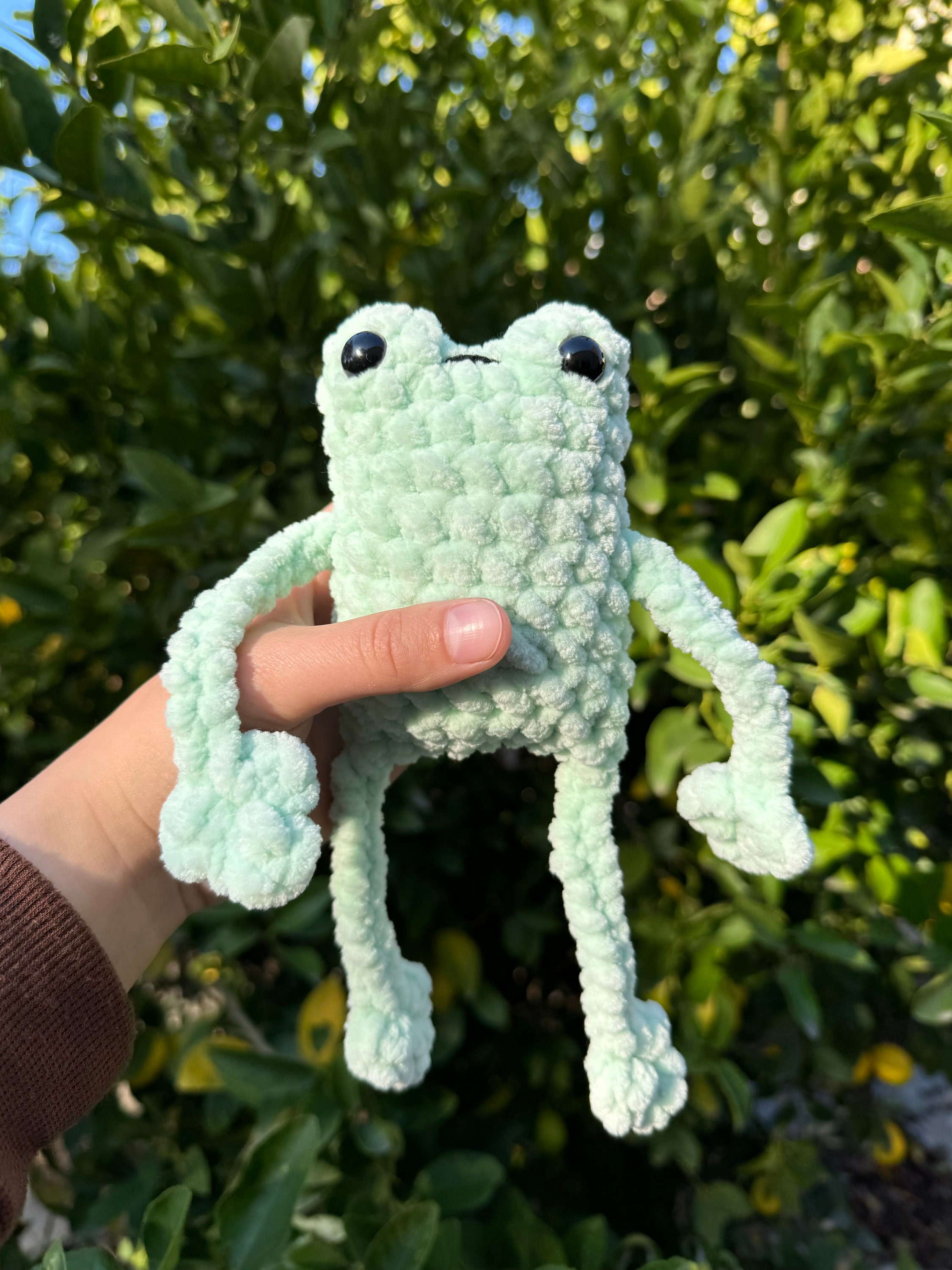 24 Leggy Frog Crochet Patterns to Charm Kids and Frog Fans 8 Leggy Frog Crochet Pattern Easy Amigurumi Plushie