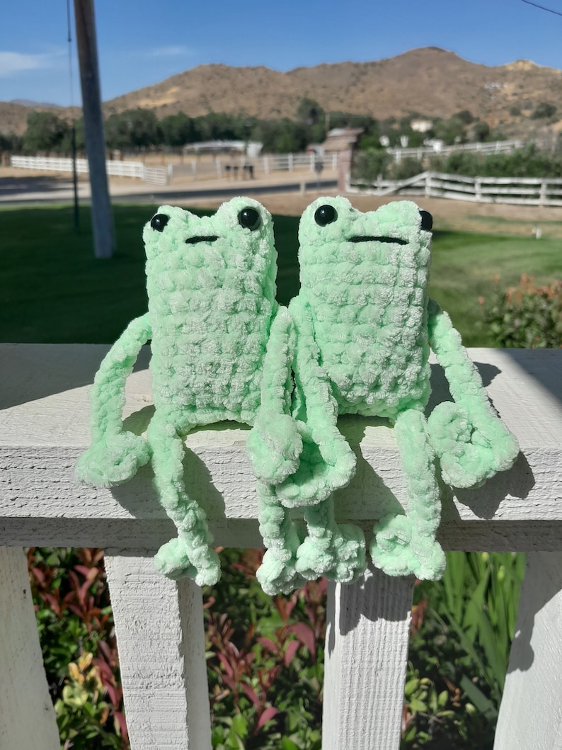 AMMO88 No Sew Leggy Frog Crochet Pattern Easy Amigurumi Plushie PDF Download - Etsy Indonesia image 5