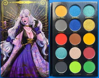 Tarot card eyeshadow makeup palette , horoscopes, Astrology, Magic inspired