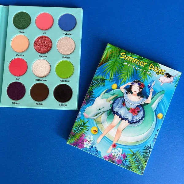 Summer Days Palette, Summer Makeup, Gamer Girl Makeup, Anime Makeup, Cute Girl Makeup, Beginner Friendly Makeup, Eyeshadow Palette