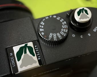 Flower Camera Hot Shoe Cap, Shutter Button, Hot Shoe Cover, Gift for Photographer, Camera Accessories, Fits Fuji, Nikon, Sony, Leica