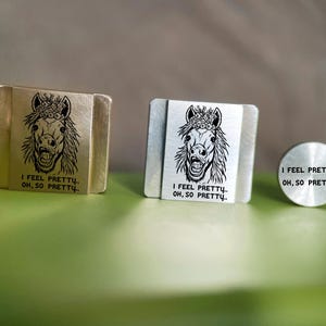 Funny Horse Head Hot Shoe Cover Set with "I Feel Pretty" Quote, Protect Against Dust & Scratches, Fun Gift for DSLR/Mirrorless Users