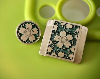 Cherry Blossom Camera Protection Set, Camera Hot Shoe Cover, Shutter Button, Fit Fuji, Canon, Nikon, Sony, Camera Accessory