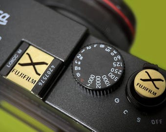 Fujifilm Hot Shoe Cover, Shutter Button, Custom Camera Protection Set, Gift for Photography, Unique Design Camera Accessories SET