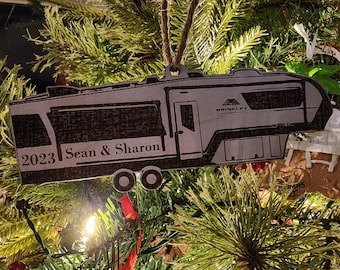 Brinkley RV 5th wheel Christmas ornament