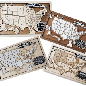Brinkley Themed USA Travel Map, 5th wheel or Toy Hauler, Officially Licensed Product