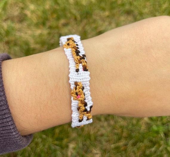 Giraffe Friendship Bracelet Etsy