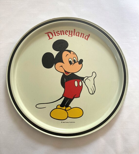 Vintage Metal Walt Disney Mickey Mouse Collectible Plate