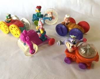 Vintage 90's Cartoons Tiny Toons Looney Toons Tunes Warner Bros. Plastic Collectable Toys Set of 5