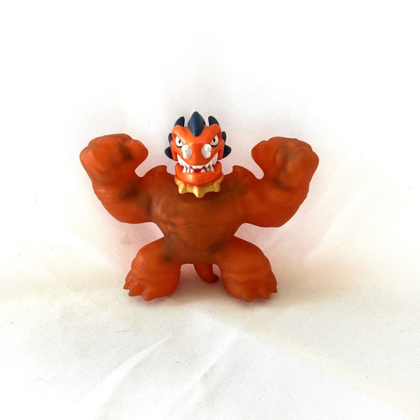 Vintage Heroes of Goo Blazagon Jit Zu Posable Action Figure Dino Power Volcanic Rumble Orange Squish Toy