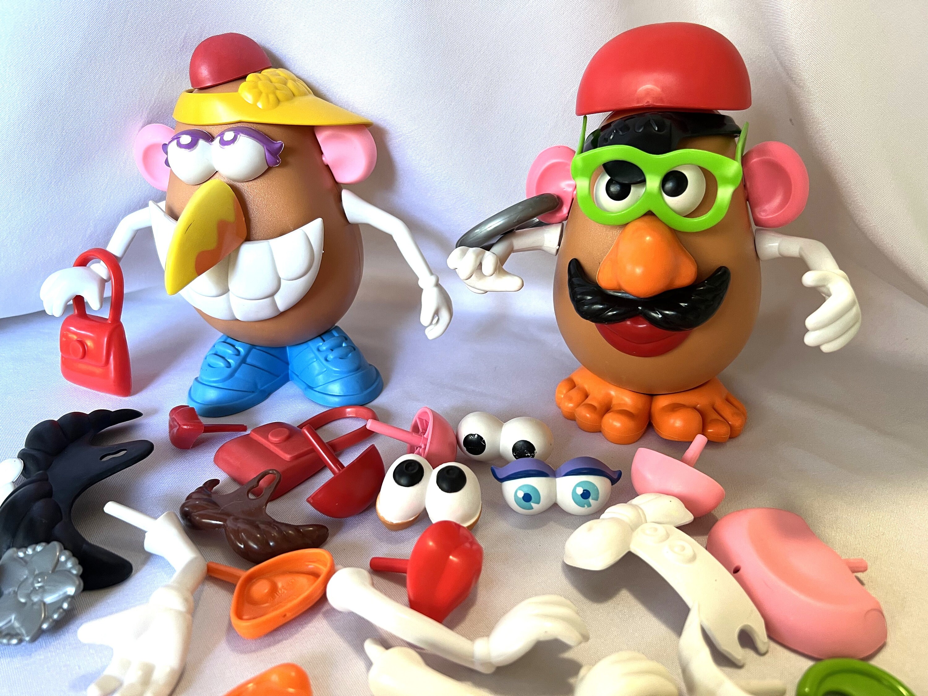 Mr. Potato Head Replacement Parts Mrs. Potato Head Shoes and Accessories  Missing Pieces for Potato Head Glasses Lips Shoes Arms Hats 