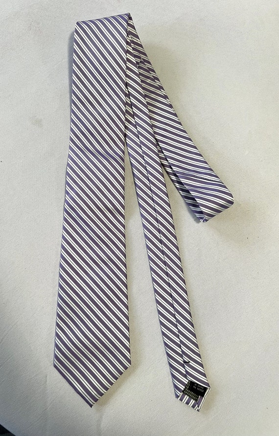 Vintage Bergamo New York Purple Stripe Men's Desig