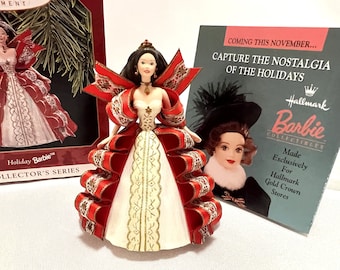 Vintage Barbie Christmas Ornament Hallmark Keepsake Holiday Barbie