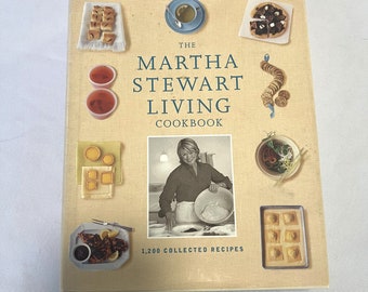 Vintage The Martha Stewart Living Cookbook Hard Cover First Edition Cook Book