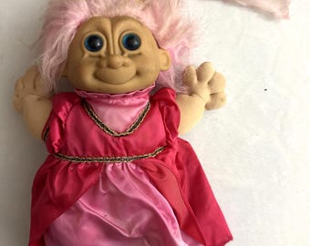 Vintage Russ Troll Kidz - Penelope - Pink Hair Princess - Etsy