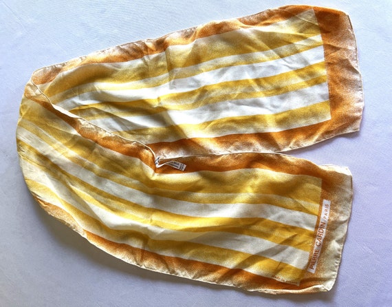 Vintage Orange Blinds Pierre Cardin Parisian Silk… - image 4